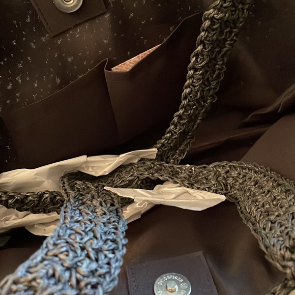 🆕 LOFT Fringed Straw Tote Bag - Picture 4 of 7